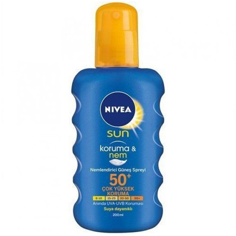 Nivea Sun Protection And Moisture Spf 50 Factor 200 Ml Spray Sun Cream