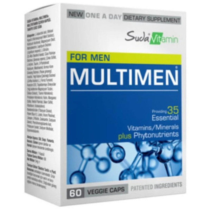 Water Vitamin Multimen Multivitamin 60 Capsules
