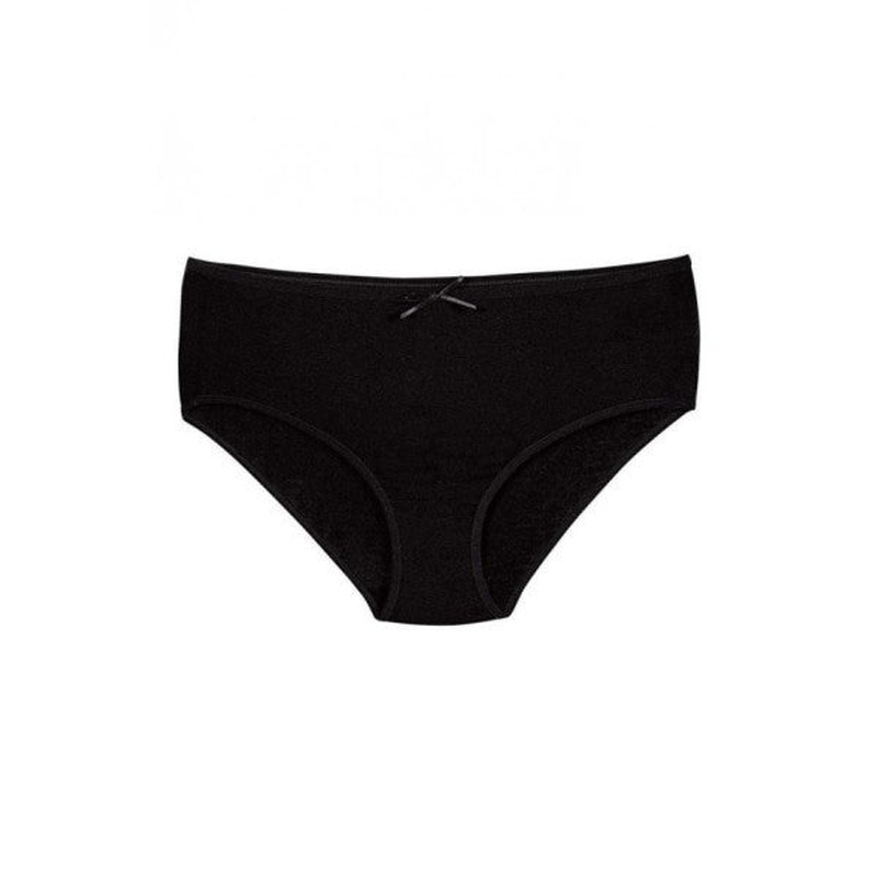 12 Pieces Yldz Women Bamboo Bato Panties Black 3921