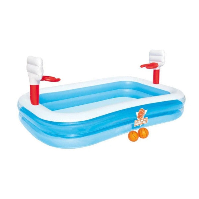 Bestway 54122, Inflatable Children's Fun Pool With Basketball Hoop And 2 Balls