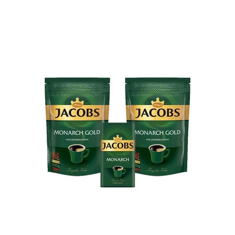 Jacobs Monarch Gold Coffee 400 Gr + Monarch Filter Coffee 250 Gr