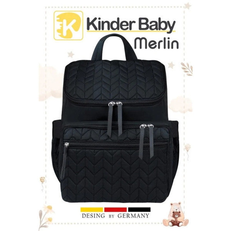 Kinder Baby Merlin Mother Baby Care Bag Black