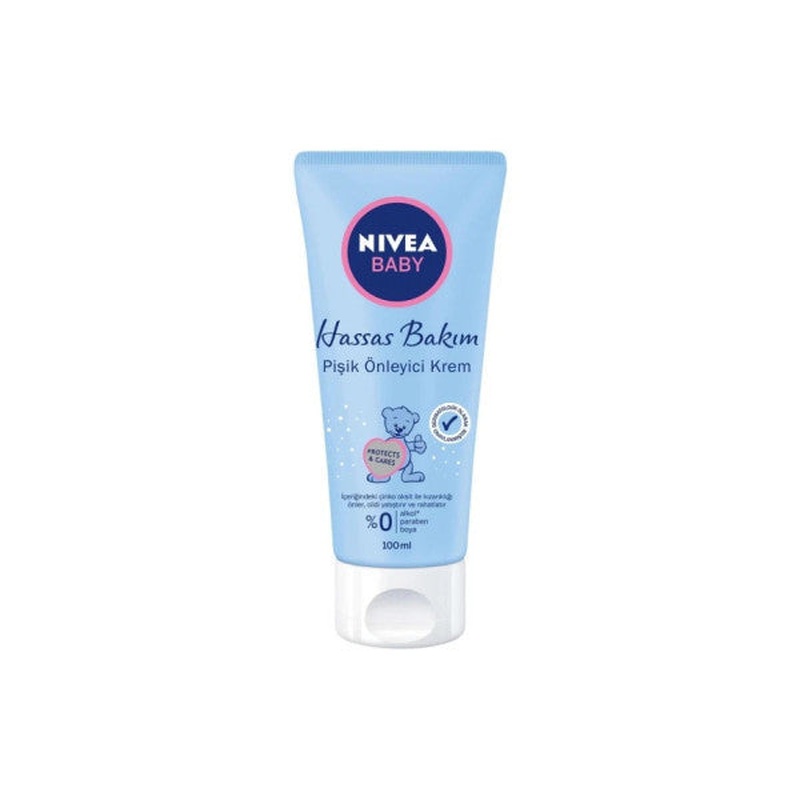 Nivea Baby Diaper Rash Cream 100Ml, Sensitive Baby Skin, Baby Care, Alcohol-Free, Paraben-Free