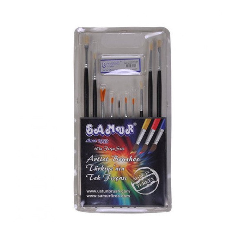 Sable Brush Set 10 Pieces