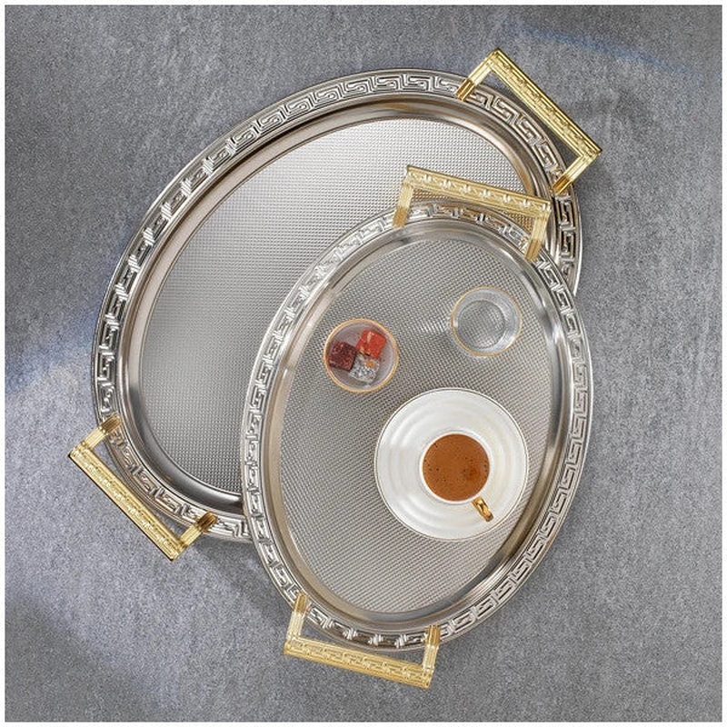 Schafer Ela 2-Piece Oval Tea Tray-Platinum02