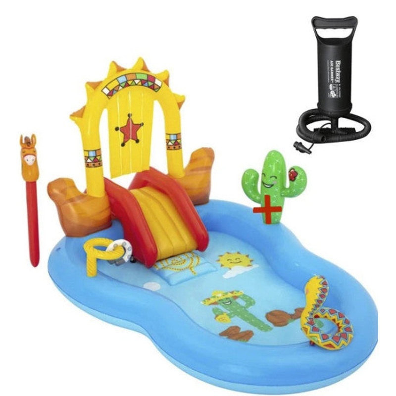 62002 Pump- Bestway 53118 Wild West Slide Fountain Accessory Aquapark Inflatable Fun Pool - 264X188X140 Cm