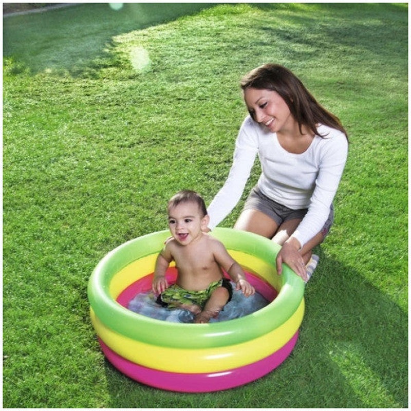 Bestway 3-Part Colorful Inflatable Ground Children's Pool