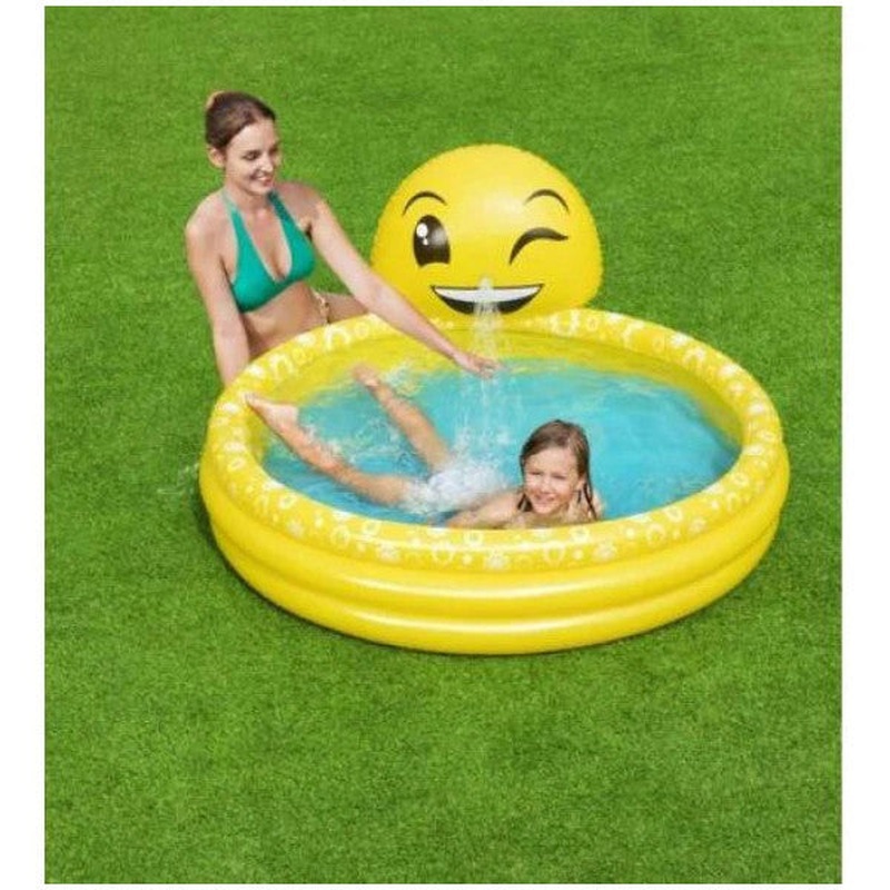 Bestway 53081, Emoji Themed, Nose Spraying Inflatable Pool
