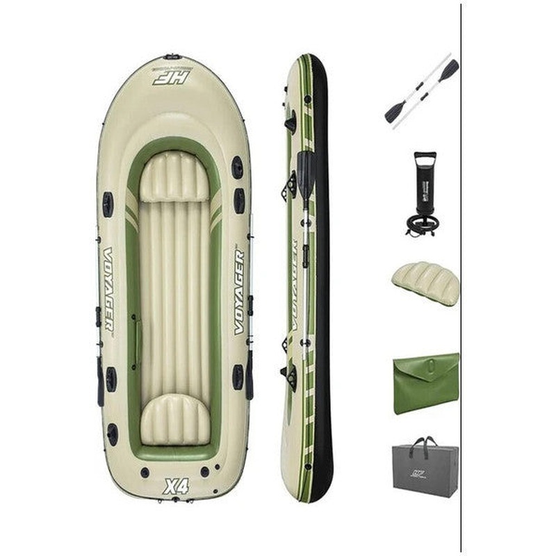 Bestway 65156 Voyager 4 Person Inflatable Boat 350*145 Cm