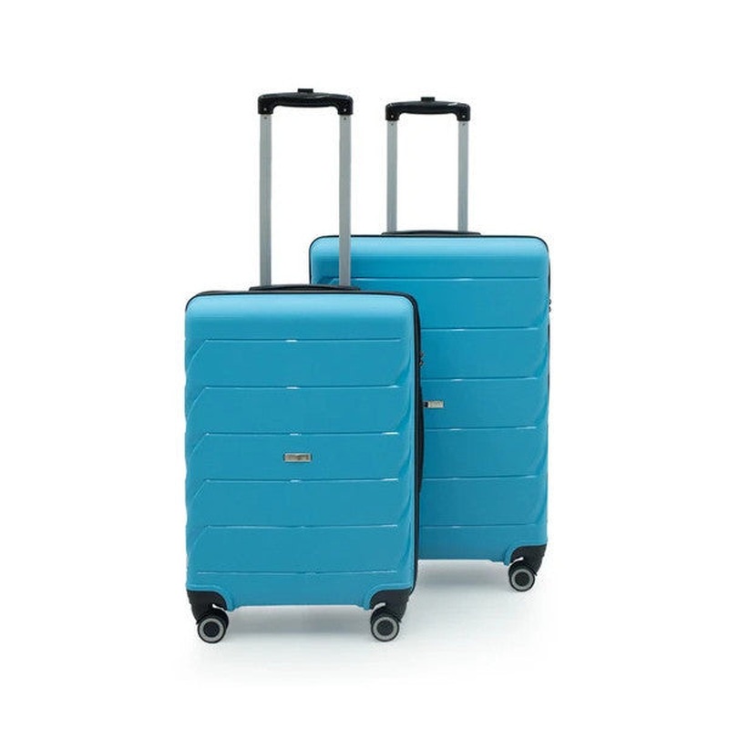Copella Polypropylene & Unbreakable 2-Piece Luggage Set Large & Medium - Blue