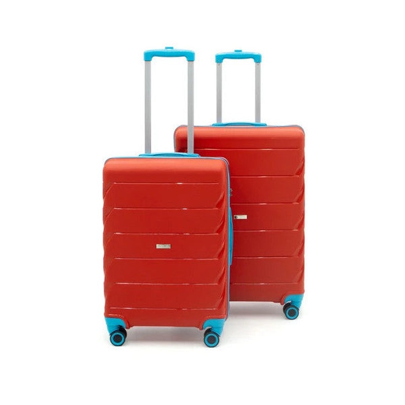 Copella Polypropylene & Unbreakable 2-Piece Luggage Set Large & Medium - Red