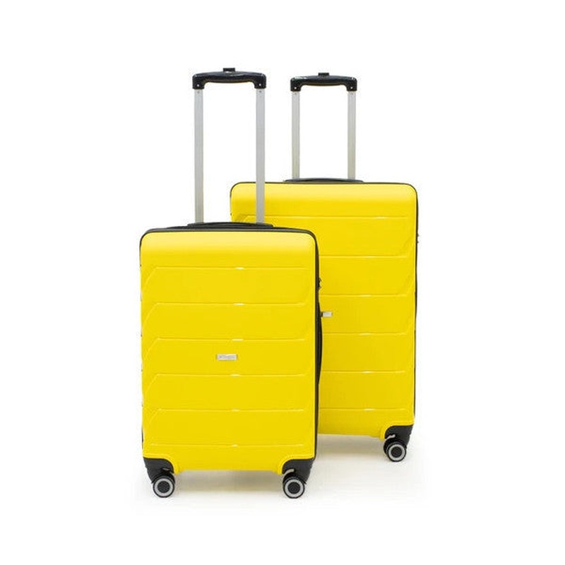 Copella Polypropylene & Unbreakable 2-Piece Luggage Set Large & Medium - Yellow