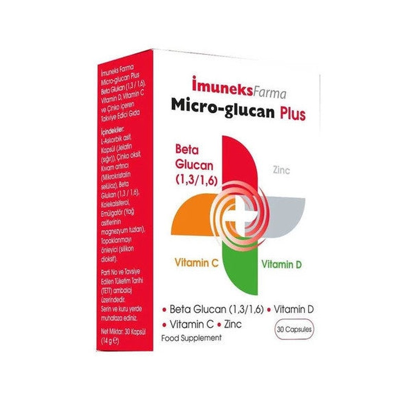 Imuneks Micro-Glucan Plus Beta Glucan 30 Capsules