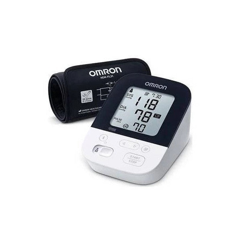 Omron M4 Intelli It Automatic Upper Arm Blood Pressure Monitor Hem-7155T-Ebk