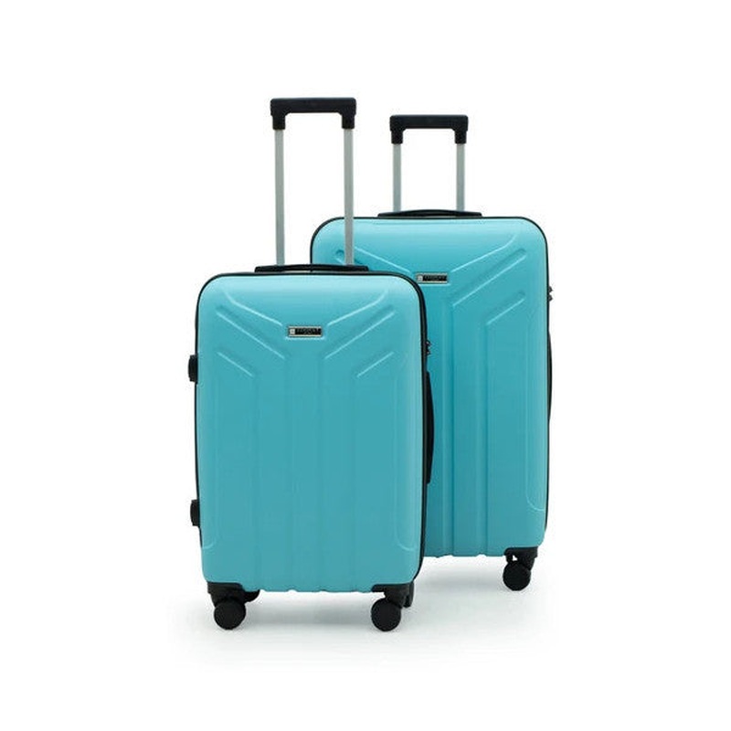 Petra Lux 2-Piece Abs Luggage Set Large & Medium - Blue