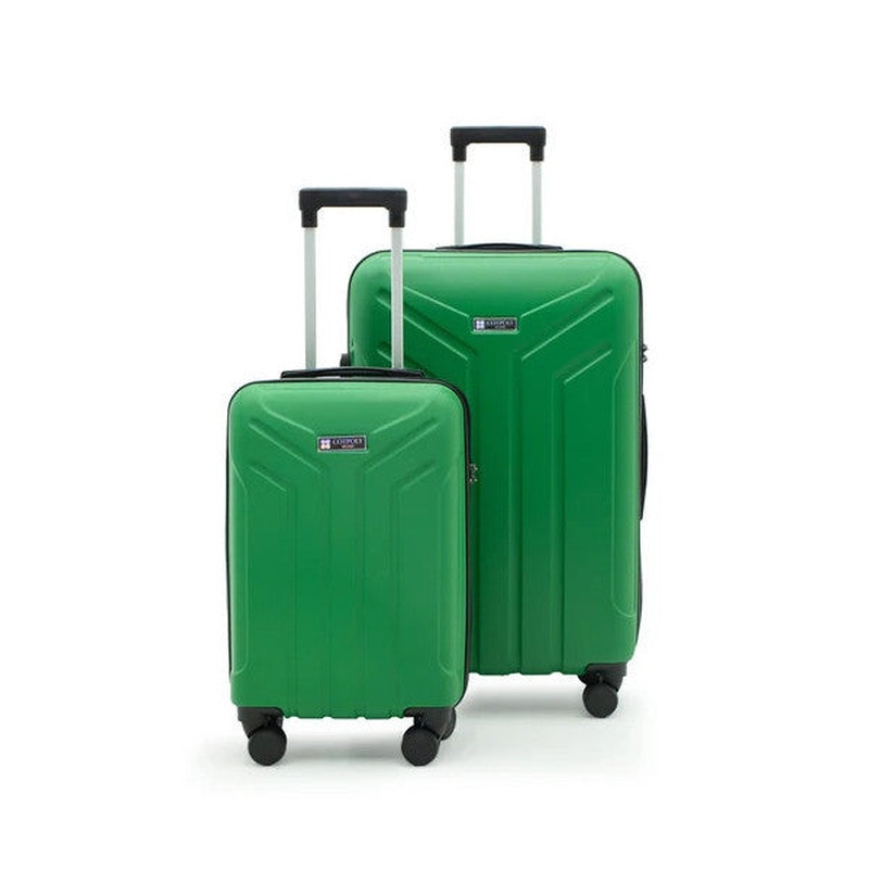 Petra Lux 2-Piece Abs Suitcase Set Large & Small - Green