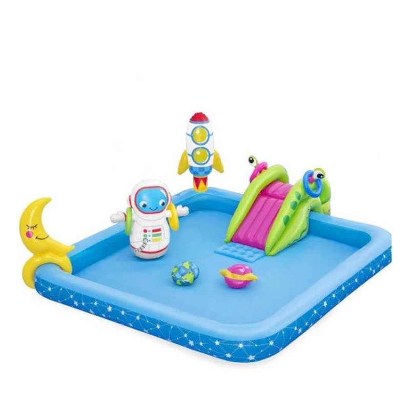 Water Pump - Bestway 53126 Slide, Astronaut Figure Inflatable Fun Pool With Accessories - 228X206X84Cm