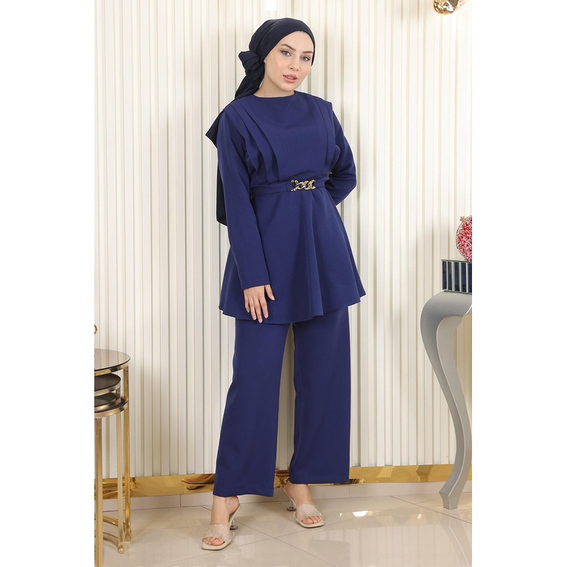 Chain Belt Suit Indigo 18001