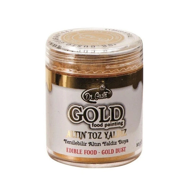 Dr. Gusto Edible Metallic Gold Powder Food Coloring 10 Gr