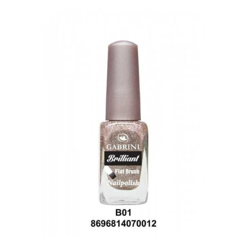 Gabrini Brilliant Nail Polish #01  Nude Beige