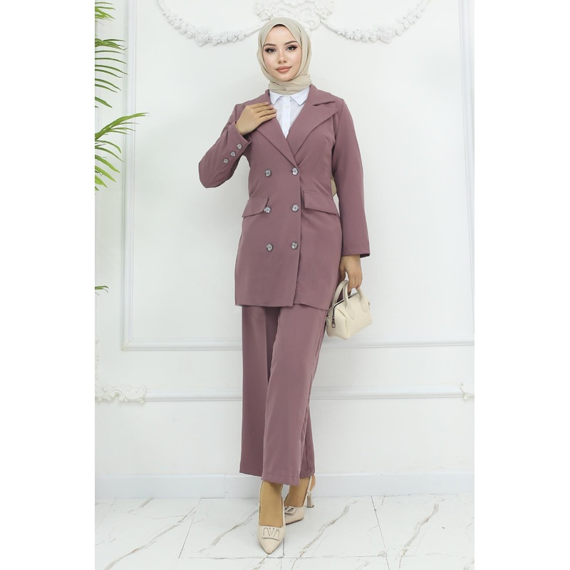 Jacket Suit Dusty Rose 19005