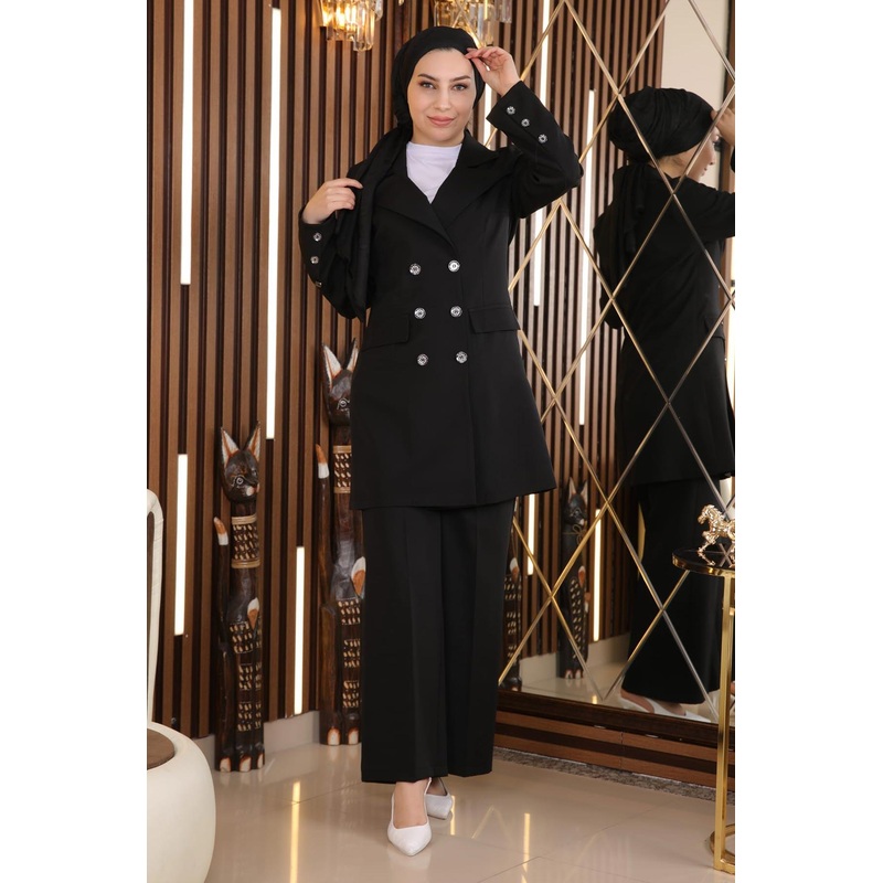Jacketed Suit Black 19005