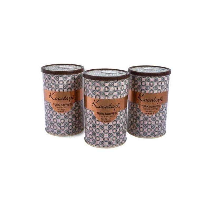 Kocatepe Coffee Turkish Coffee 250 Gr Tin 3 Pack