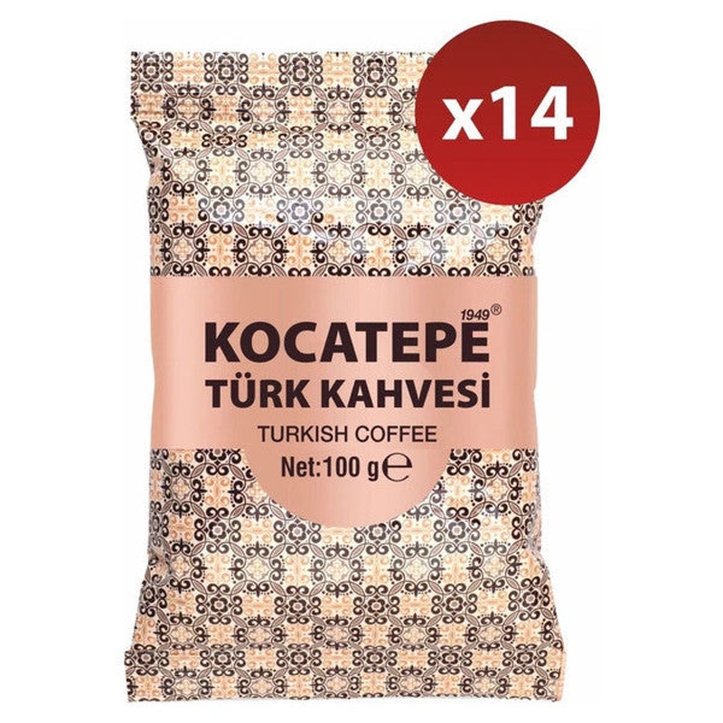 Kocatepe Kahve Kocatepe 100 Gram Turkish Coffee 14 Pieces