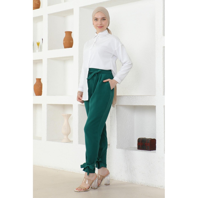 Belted Trousers Emerald 6101