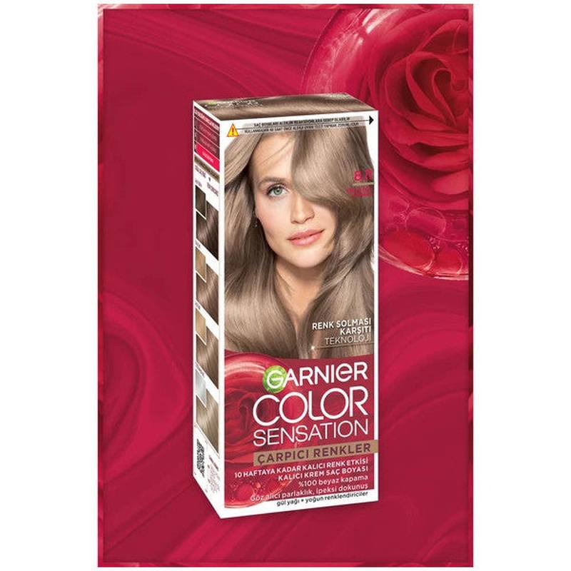 Garnier Striking Colors 8.11 Ash Pearl Blonde Hair Dye