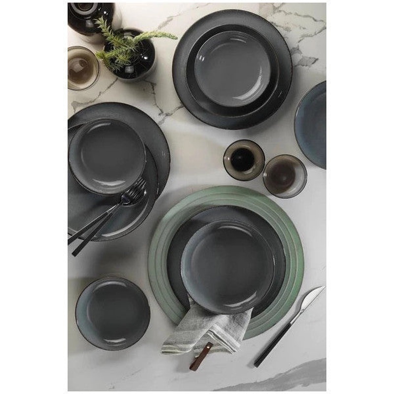 Ktahya Porcelain Moderna 12 Piece Dinner Set For 4 People Blue