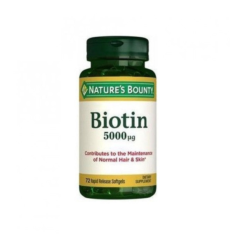 Natures Bounty Biotin 5000 Mg 72 Capsule