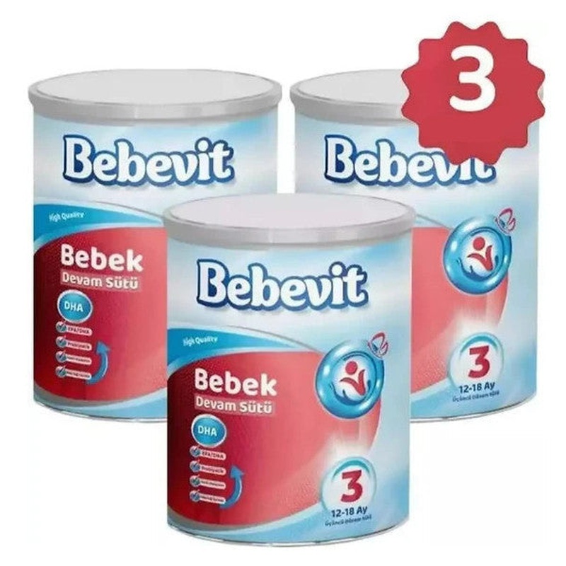Bebevit 3 Baby Follow-On Milk 400 Gr X 3 Pieces