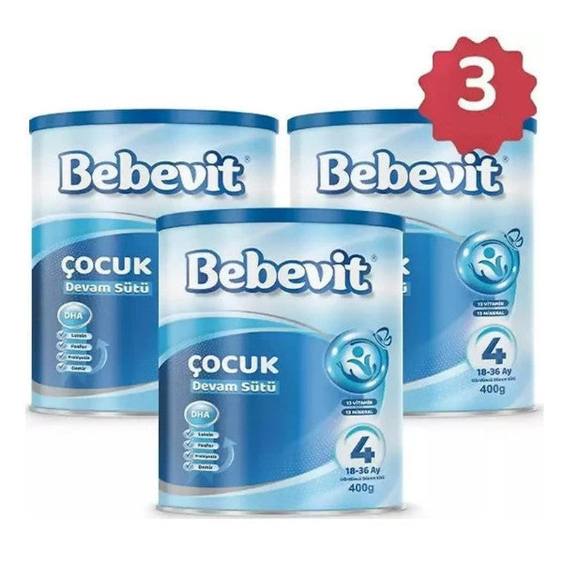 Bebevit 4 Child Follow-On Milk 400 Gr 3 Pieces