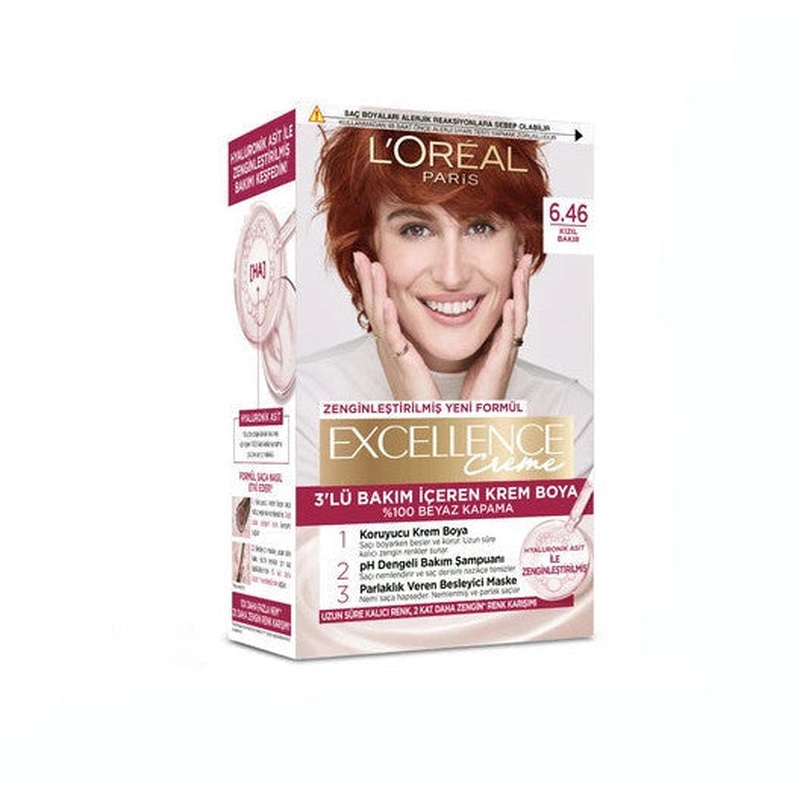L'oral Paris Excellence Creme 6.46 Red Copper Hair Dye