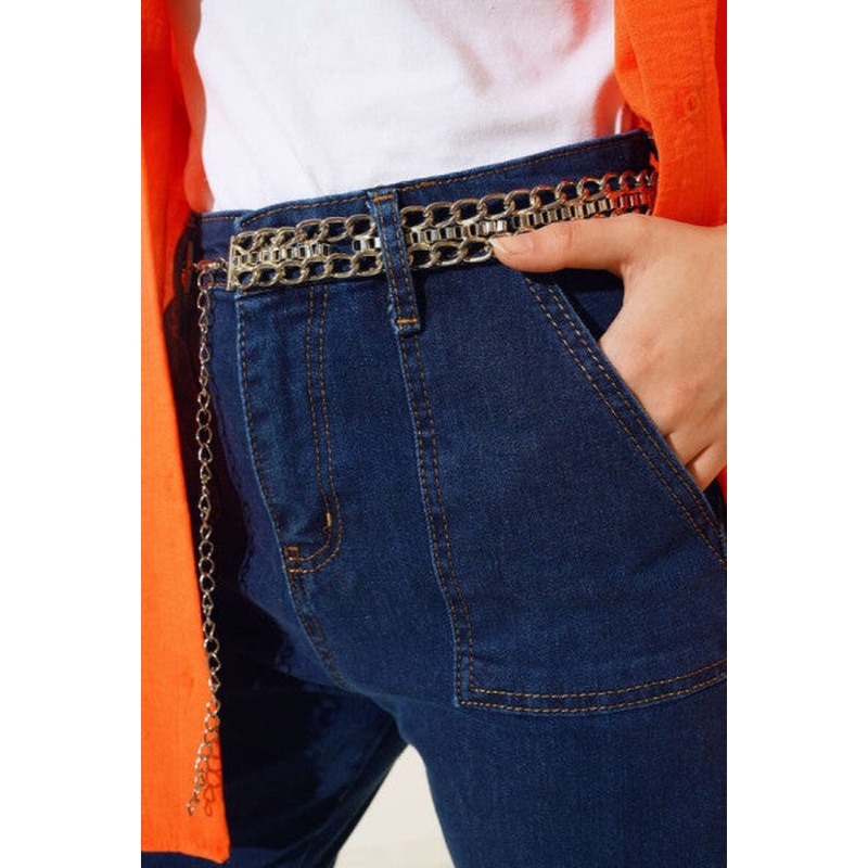 Pocket Cargo Pants Dark Blue