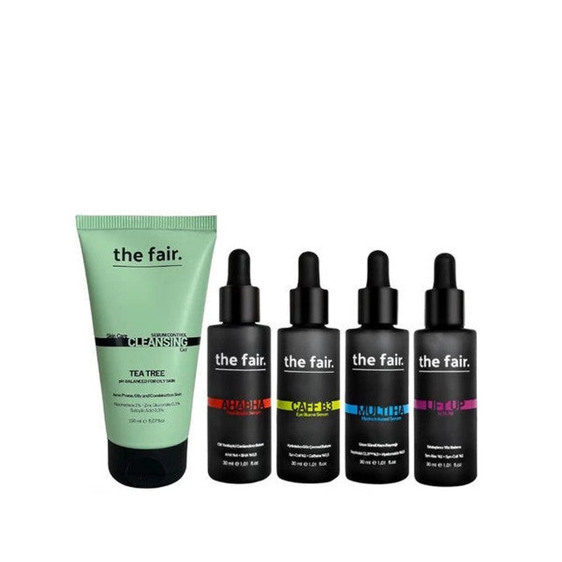 The Fair. Excess Sebum, Excess Pores, Fine Wrinkles Weekly Care Routine