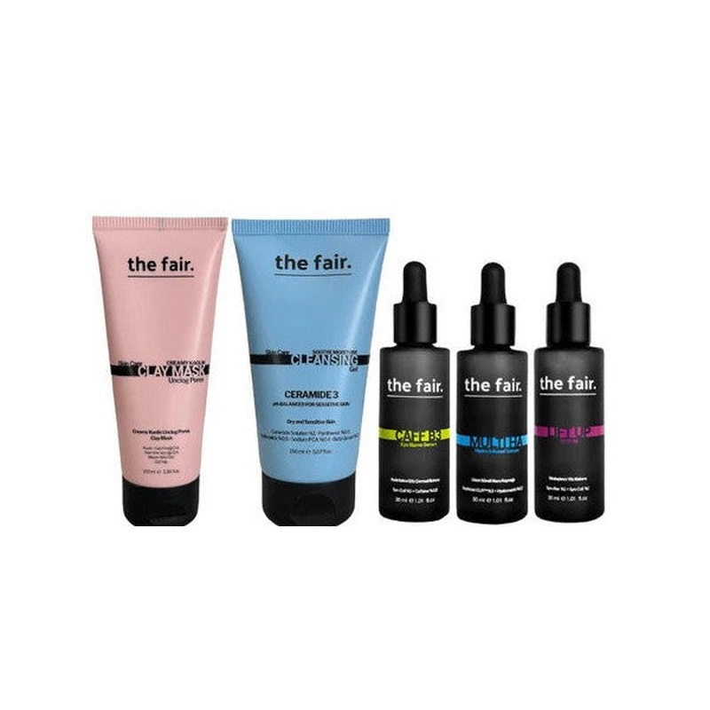 The Fair. Sebum Control, Pore Care & Fine Wrinkle Weekly Routine Set