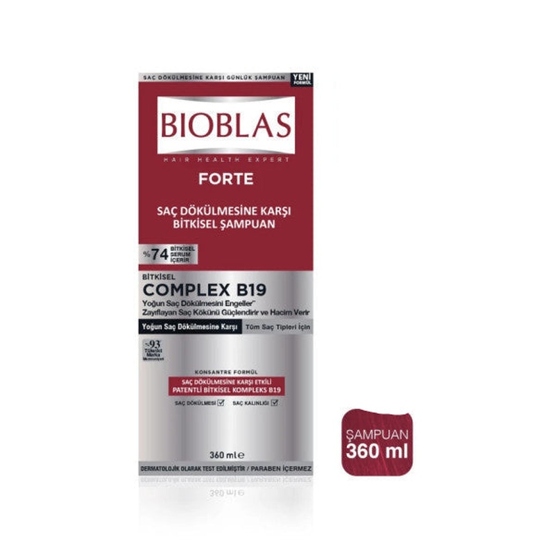 Bioblas Fort Complex B19 Anti-Hair Shampoo 360 Ml