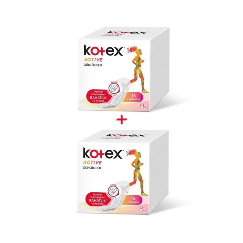 Kotex Daily Active Ultra Thin Pads 16 Pcs 2 Pack