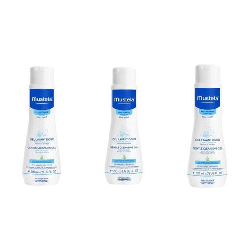 Mustela Gentle Cleansing Gel Newborn Shampoo 200 Ml 3 Boxes