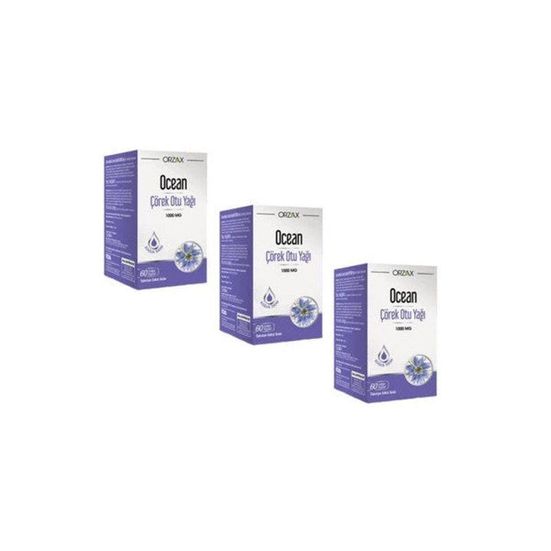 Ocean Black Cumin Oil 1000 Mg 60 Capsules 3 Boxes