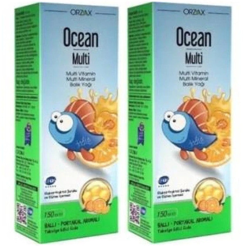 Ocean Multivitamin Multimineral Syrup King Shakir 150 Ml 2 Boxes