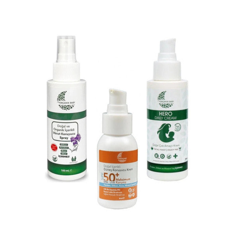 Organic And Natural Body Protective Spray, Sunscreen And Multi-Purpose Hero Instant Soothing Balm 100 Ml