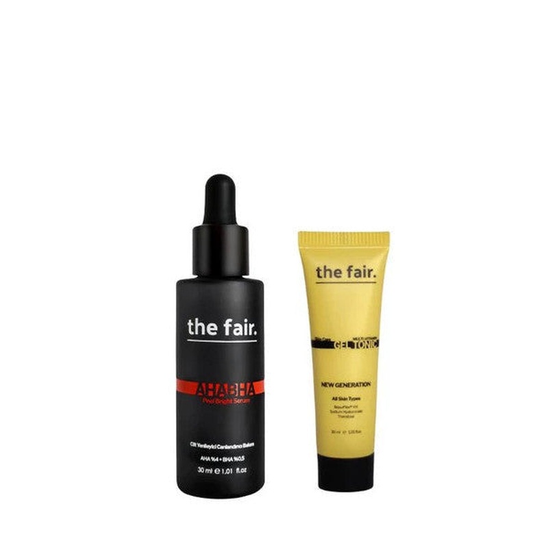 The Fair. Multi Vitamin Gel Tonic  30Ml Ve Ahabha Peel Bright Skin Serum 30Ml