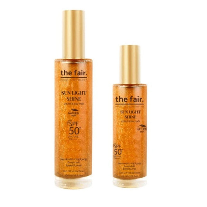 The Fair. Sun Light Shine Spf 50+ /pa++++ Shining Sun Protection Body And Hair Oil 130 Ml