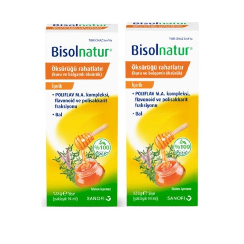 Bisolnatur Herbal Syrup 128 Gr 2 Boxes