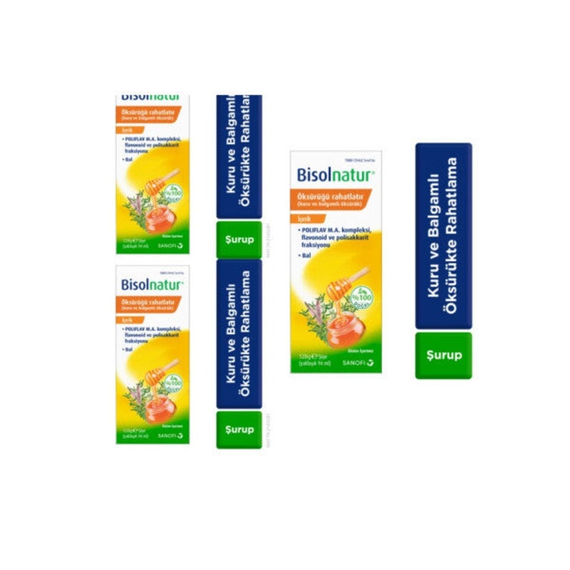 Bisolnatur Herbal Syrup 128 Gr 3 Boxes