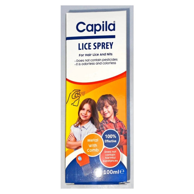 Capila Lice Spray 100 Ml - Metal Comb Gift