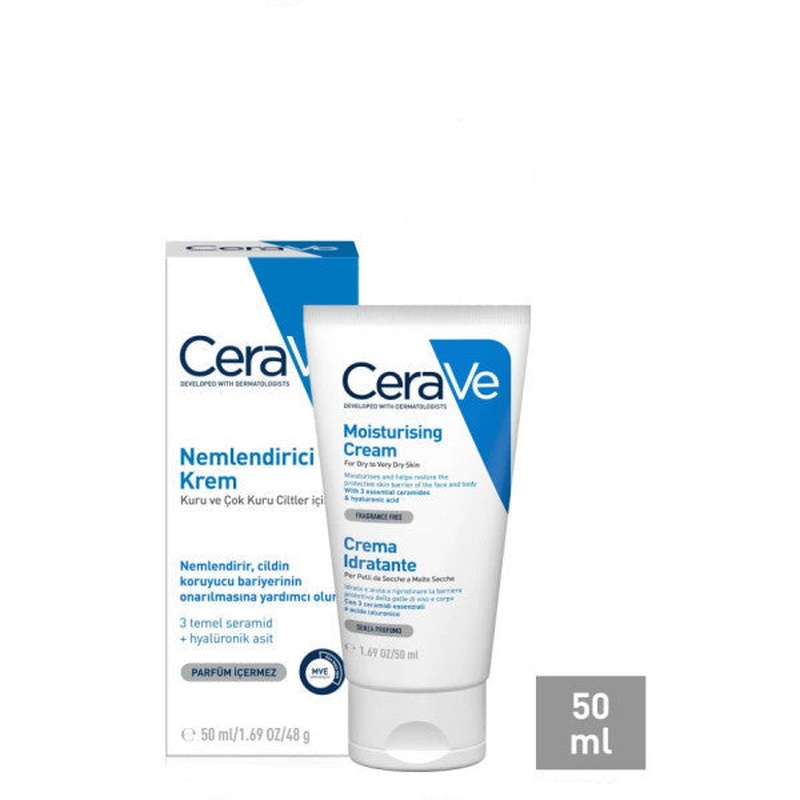 Cerave Moisturizing Cream Dry And Very Dry Skin 50 Ml